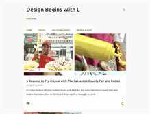Tablet Screenshot of designbeginswithl.com